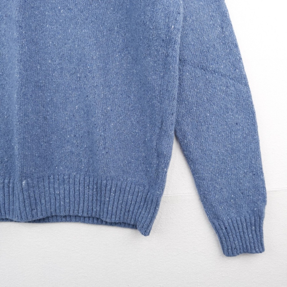 Polo Ralph Lauren Men's Large Blue Speckled Wool Blend Crew Neck Sweater - Picture 7 of 14